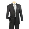 Nola Collection - Regular Fit 2 Piece In Black -Suit Gold Style Shop 01 VIN 2C900 2 BLACK 15 2