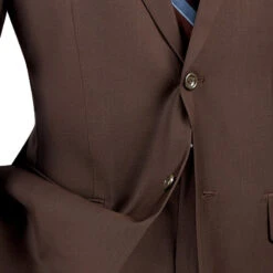 Nola Collection - Regular Fit 2 Piece In Brown -Suit Gold Style Shop 01 VIN 2C900 2 BROWN 15 4