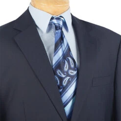 Nola Collection - Regular Fit 2 Piece In Navy -Suit Gold Style Shop 01 VIN 2C900 2 NAVY 15 3