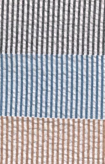 Regular Fit Summer 2 Piece Suit Striped Seersucker In Navy 4 Regular Fit Summer 2 Piece Suit Striped Seersucker In Navy - Image 2