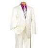Regular Fit Suit 2 Button 2 Piece In Ivory -Suit Gold Style Shop 01 VIN 2TR IVORY 15 2