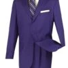 Mont Blanc Collection - Regular Fit Suit 3 Button 2 Piece In Purple 2 Mont Blanc Collection - Regular Fit Suit 3 Button 2 Piece In Purple -Suit Gold Style Shop 01 VIN 3PP PURPLE 2