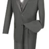 Santorini Collection - Regular Fit Gray Tuxedo 4 Piece With Vest Bow Tie