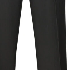 Men's Dress Pants Flat Front Design In Black -Suit Gold Style Shop 01 VIN FF RS BLACK 15 4