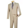 Slim Fit Men's Suit 2 Piece 2 Button In Light Beige -Suit Gold Style Shop 01 VIN SC900 12 LIGHTBEIGE 15 2