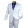 Slim Fit Men's Suit 2 Piece 2 Button In White 1 Slim Fit Men's Suit 2 Piece 2 Button In White -Suit Gold Style Shop 01 VIN SC900 12 WHITE 15 2