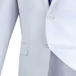 Slim Fit Men's Suit 2 Piece 2 Button In White -Suit Gold Style Shop 01 VIN SC900 12 WHITE 15 4