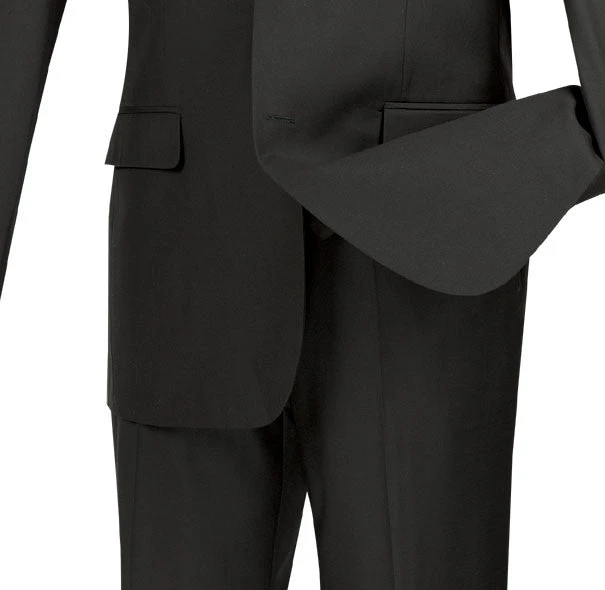 Slim Fit Men's Suit 3 Piece 2 Button In Black 5 Slim Fit Men's Suit 3 Piece 2 Button In Black - Image 3