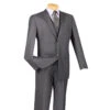 Slim Fit Men's Suit 3 Piece 2 Button In Heather Gray -Suit Gold Style Shop 01 VIN SV2900 HEATHERGRAY 15 2