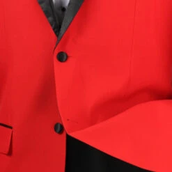 Men's Prom Tuxedo 2 Piece Fancy Lapel In Red 2 Button Design 7 Men's Prom Tuxedo 2 Piece Fancy Lapel In Red 2 Button Design -Suit Gold Style Shop 01 VIN T 2FF RED 15 4