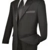 Royale Collection - Regular Fit 2 Piece Tuxedo In Black -Suit Gold Style Shop 01 VIN T 2PP BLACK 15 2