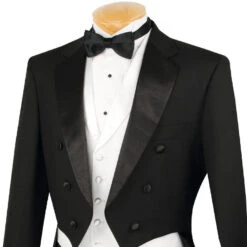 (52R) Men's Tuxedo Regular Fit Collection With Tails 3 Piece In Black -Suit Gold Style Shop 01 VIN T 2X BLACK 3 afb98ab1 7a2f 45ec afeb 07f82f57bd49