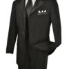 Men's Regular Fit Tuxedo 2 Piece Collection Regular Fit In Black 3 Button Design -Suit Gold Style Shop 01 VIN T 3HT BLACK 15 2