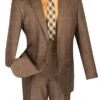 Renaissance Collection - Regular Fit 3 Piece Suit Chestnut 1 Renaissance Collection - Regular Fit 3 Piece Suit Chestnut -Suit Gold Style Shop 01 VIN V2RW 7 CHESTNUT 16 2