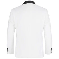 Off White 2 Piece Tuxedo Shawl Lapel Slim Fit -Suit Gold Style Shop 02s