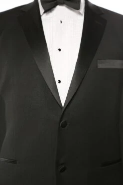 Classic Tuxedo 2 Piece Regular Fit In Black -Suit Gold Style Shop 201 1 tux detail10