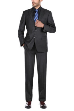 (40S) Slim Fit 2 Piece Suit 2 Buttons In Charcoal Gray -Suit Gold Style Shop 202 1 2 dc228755 fd11 4aad b3d4 dfe85f889fb5