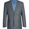 Regular Fit 2 Piece Dress Suit Windowpane In Light Gray -Suit Gold Style Shop 293 5 1