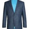 Regular Fit 2 Piece Dress Suit Windowpane In Blue 1 Regular Fit 2 Piece Dress Suit Windowpane In Blue -Suit Gold Style Shop 293 6 1