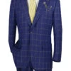 (50R) Neptune Collection - Regular Fit Windowpane Suit 2 Piece In Navy 1 (50R) Neptune Collection - Regular Fit Windowpane Suit 2 Piece In Navy -Suit Gold Style Shop 2RW 2 NAVY 02 web 6246b73f c1c7 4769 be73 0bd46498c993