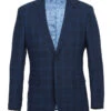 English Laundry 2-Piece Blue Plaid Wool Blend Slim Fit Dress Suit