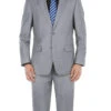 Vanderbilt Collection- Classic 2 Piece Suit 2 Buttons Regular Fit In Gray