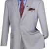 Nola Collection - Regular Fit 2 Piece In Light Gray