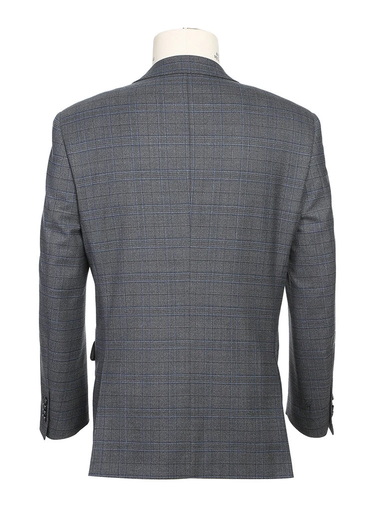 Classic Regular Fit 2 Piece Wool Blend Stretch Suit In Gray 4 Classic Regular Fit 2 Piece Wool Blend Stretch Suit In Gray - Image 2