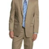 Regular Fit Suit 2 Button 2 Piece In Khaki -Suit Gold Style Shop 2tr khaki