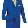 Mont Blanc Collection - Regular Fit Suit 3 Button 2 Piece In Royal Blue -Suit Gold Style Shop 3PP ROYAL1