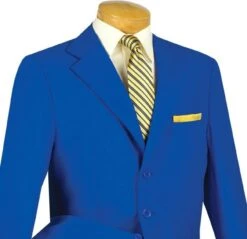 Mont Blanc Collection - Regular Fit Suit 3 Button 2 Piece In Royal Blue 7 Mont Blanc Collection - Regular Fit Suit 3 Button 2 Piece In Royal Blue -Suit Gold Style Shop 3PP ROYAL2