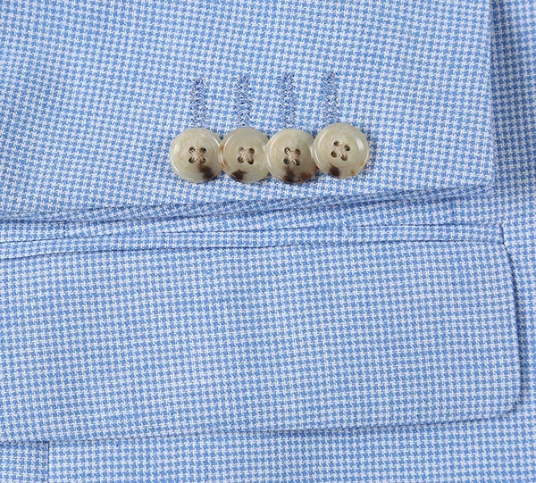 Classic Regular Fit Blazer Summer Light Blue Linen/Cotton Sport Coat 5 Classic Regular Fit Blazer Summer Light Blue Linen/Cotton Sport Coat - Image 3