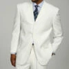 Mont Blanc Collection - Regular Fit Suit 3 Button 2 Piece In White -Suit Gold Style Shop 3pp white