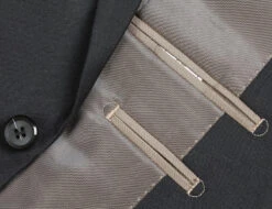 Bevagna Collection - Black 100% Virgin Wool Regular Fit Pick Stitched 2 Piece Suit 15 Bevagna Collection - Black 100% Virgin Wool Regular Fit Pick Stitched 2 Piece Suit -Suit Gold Style Shop 4 1