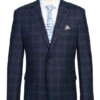 Wool Blend Regular Fit Stretch Checked Blazer In Navy -Suit Gold Style Shop 4Z8A2086 1944x ae267125 7d70 4250 bb75 9106803c3ade