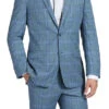 Regular Fit 2 Piece Suit Glen Plaid In Blue -Suit Gold Style Shop 4Z8A4041s