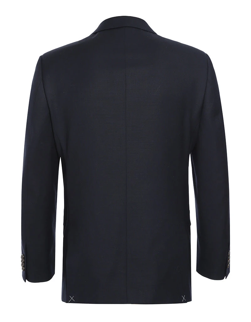 Wool Regular Fit Blazer Solid Color In Black 4 Wool Regular Fit Blazer Solid Color In Black - Image 2