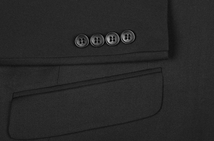 Performance Stretch Suit 2 Piece Slim Fit In Black 6 Performance Stretch Suit 2 Piece Slim Fit In Black - Image 4