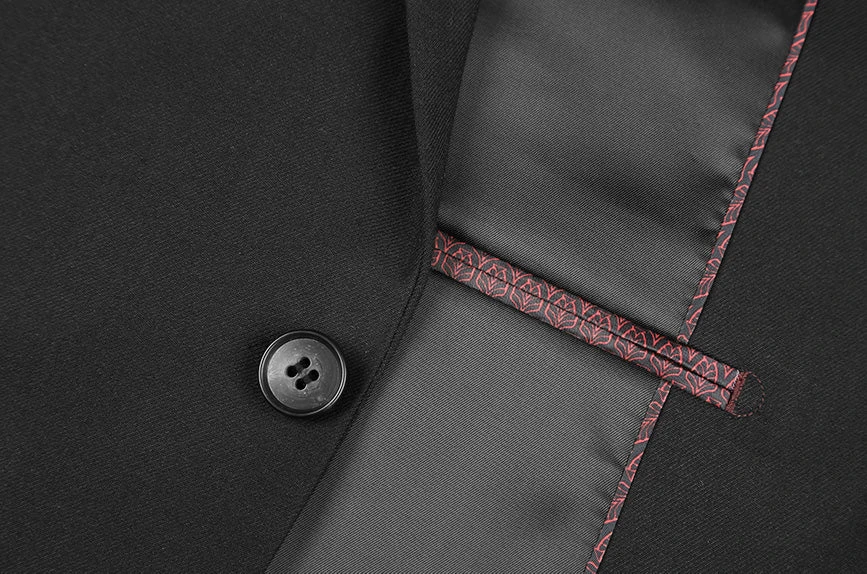 Performance Stretch Suit 2 Piece Slim Fit In Black 5 Performance Stretch Suit 2 Piece Slim Fit In Black - Image 3