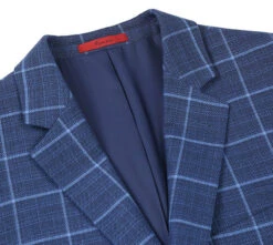 Classic Regular Fit Blazer Windowpane Pattern In Blue -Suit Gold Style Shop 4 2592x 266c798f 87ef 4fd2 a347 4b08f7f5ca54