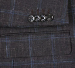 Regular Fit Wool & Linen Brown Plaid Blazer -Suit Gold Style Shop 4 2592x 58bbe0f9 96d3 4793 a67d 9a6e3043a41f