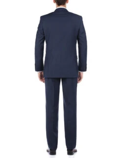 Bevagna Collection - Blue 100% Virgin Wool Regular Fit Pick Stitched 2 Piece Suit -Suit Gold Style Shop 508 19bei