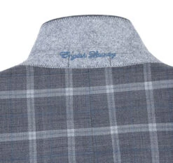 English Laundry 2-Piece Gray Plaid Wool Blend Slim Fit Suit -Suit Gold Style Shop 7 2592x c2f9fed1 84a7 457f 9a83 87d6edcab550