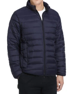 Men's Quilted Puffer Jacket In Navy -Suit Gold Style Shop 816 Navy 1 S