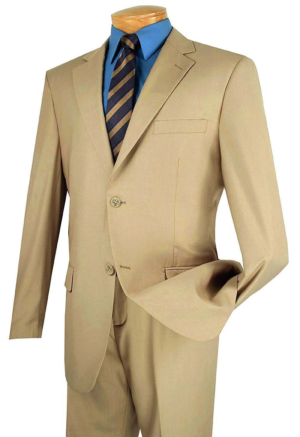 Nola Collection - Regular Fit 2 Piece In Beige 3 Nola Collection - Regular Fit 2 Piece In Beige