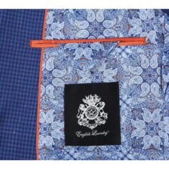 English Laundry 2-Piece Blue Mini-Check Wool Blend Slim Fit Dress Suit -Suit Gold Style Shop 8 2592x 53ac04c7 19c1 4399 bae9 0a601133020e