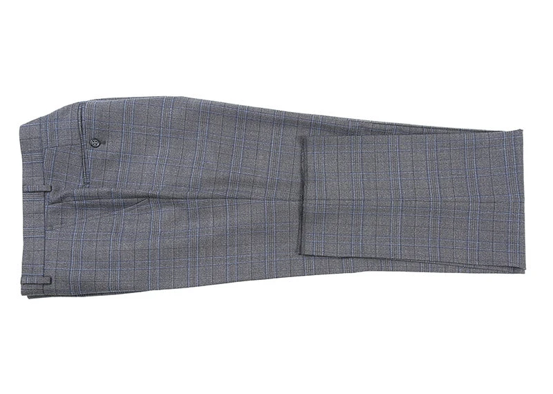 Classic Regular Fit 2 Piece Wool Blend Stretch Suit In Gray 10 Classic Regular Fit 2 Piece Wool Blend Stretch Suit In Gray - Image 8