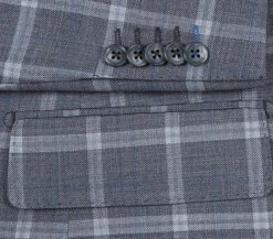 English Laundry 2-Piece Gray Plaid Wool Blend Slim Fit Suit -Suit Gold Style Shop 9 2592x 36bb39b7 9ee3 4025 8741 3954c8be4930