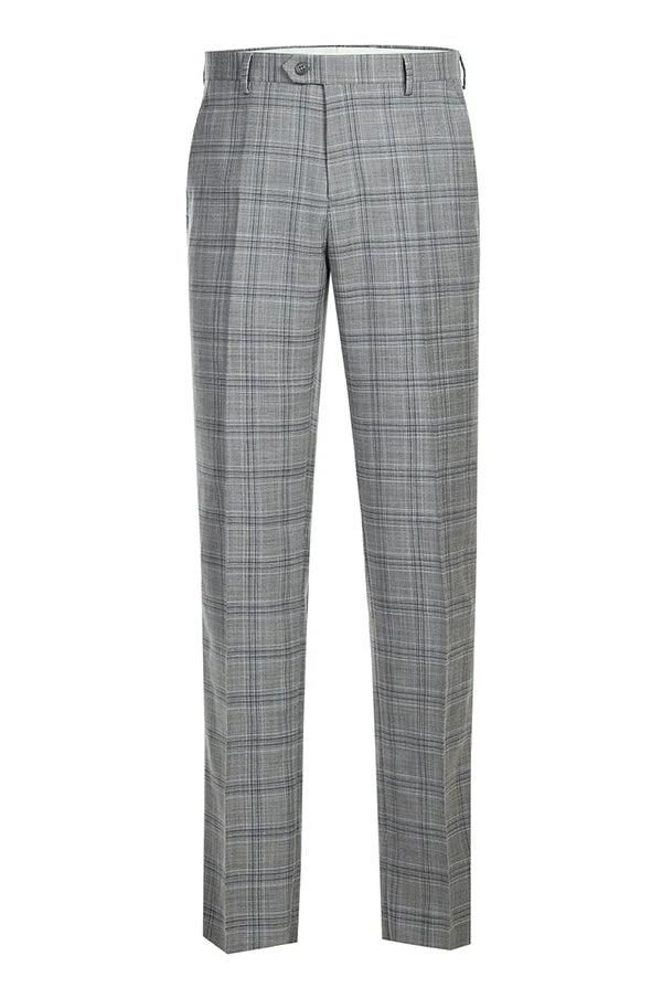 Regular Fit 2 Piece Suit Gray Plaid 4 Regular Fit 2 Piece Suit Gray Plaid - Image 2