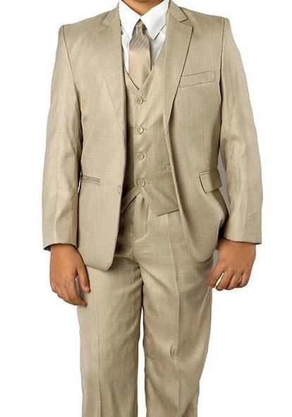 Classic Boy Suit 5 Piece Set Beige 3 Classic Boy Suit 5 Piece Set Beige